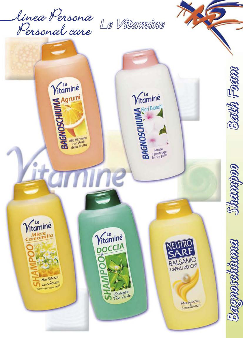 Bagnoschiuma - Shampoo - Le Vitamine - Sanny srl